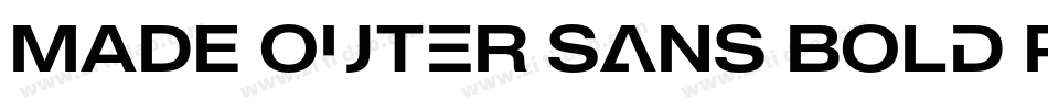 MADE Outer Sans Bold PERSONAL USE字体转换
